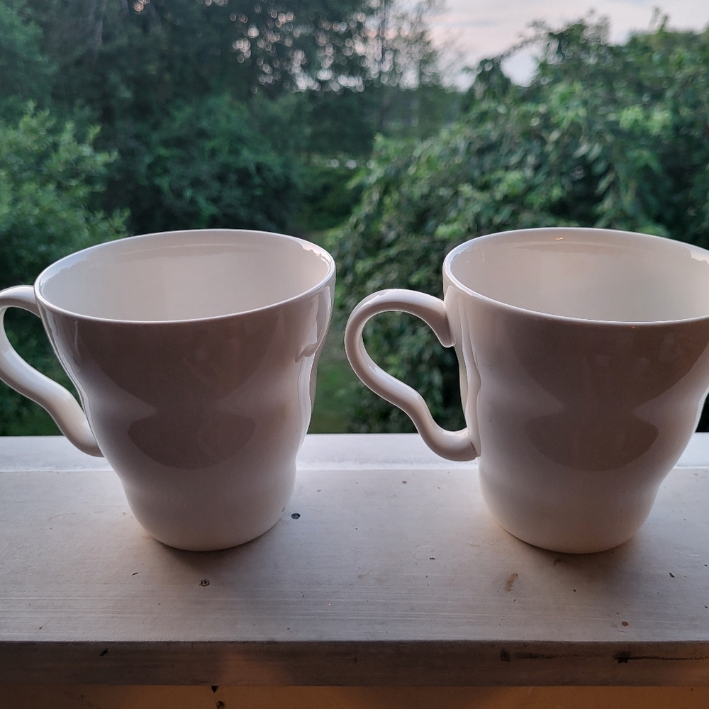 Nikko Ceramics Classic White Mugs
